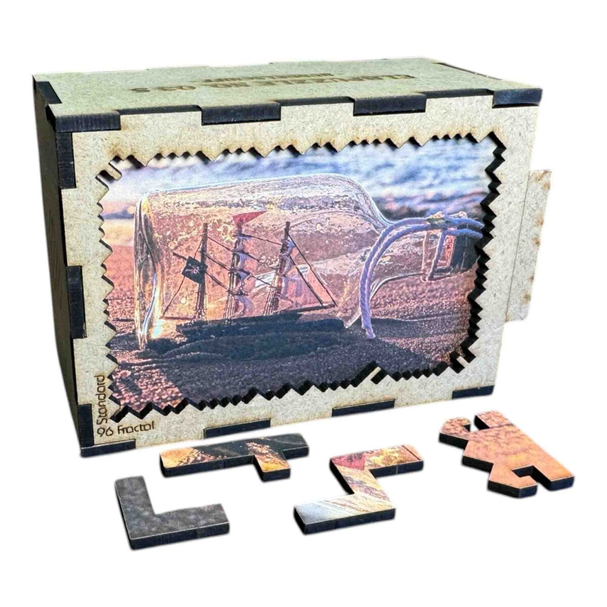 elbPUZZLE No. 03 - Buddelschiff - Fractale Edition Standard - 96 Teile