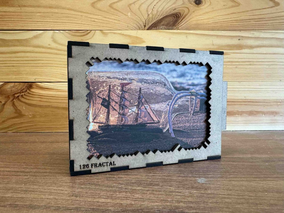 elbPUZZLE No. 03 - Buddelschiff - Fractale Edition 174 Teile M