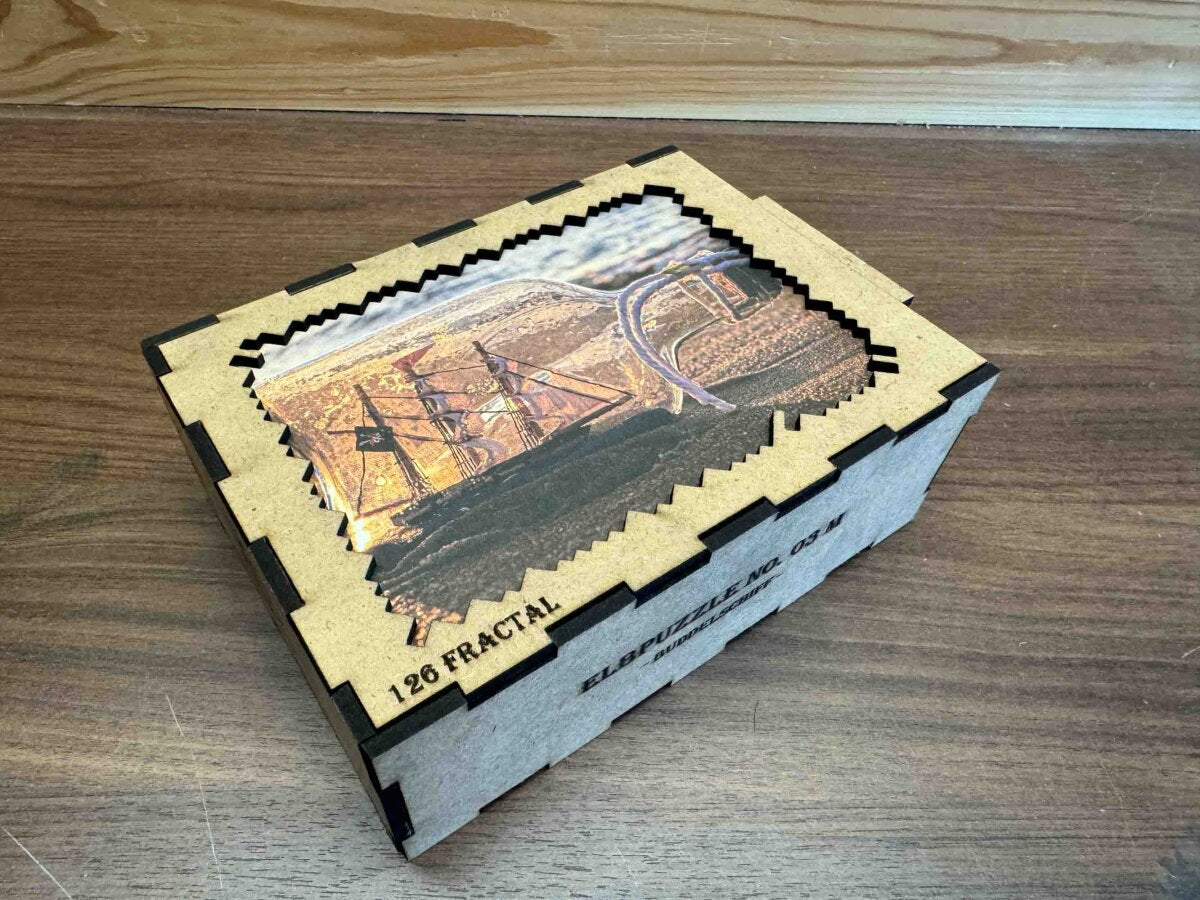 elbPUZZLE No. 03 - Buddelschiff - Fractale Edition 174 Teile M