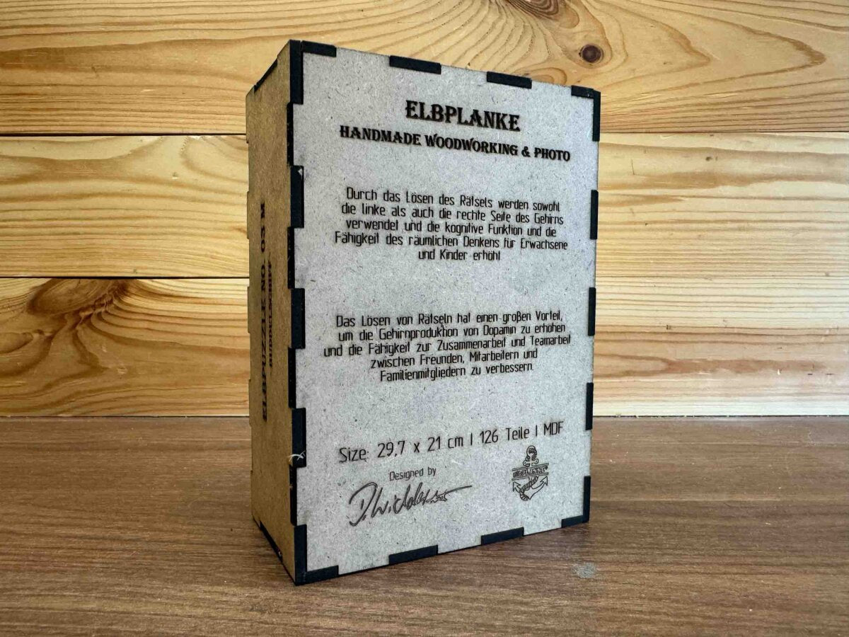 elbPUZZLE No. 03 - Buddelschiff - Fractale Edition 174 Teile M