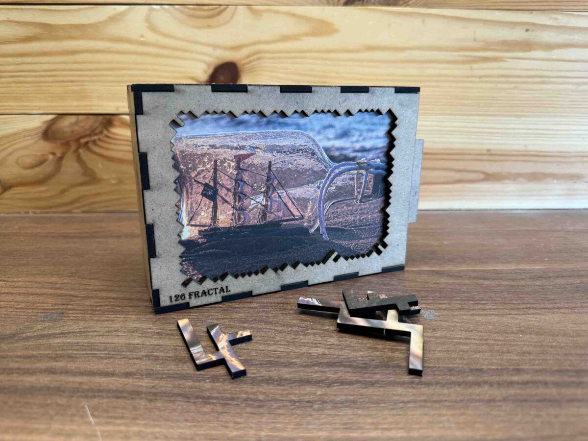 elbPUZZLE No. 03 - Buddelschiff - Fractale Edition 174 Teile M