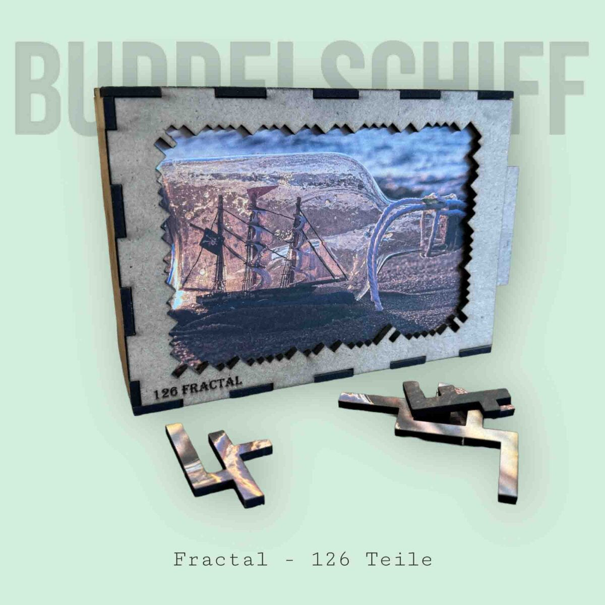 elbPUZZLE No. 03 - Buddelschiff - Fractale Edition 174 Teile M
