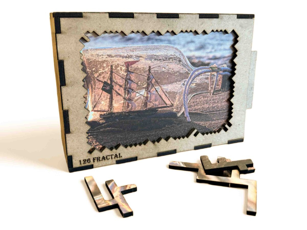 elbPUZZLE No. 03 - Buddelschiff - Fractale Edition 174 Teile M