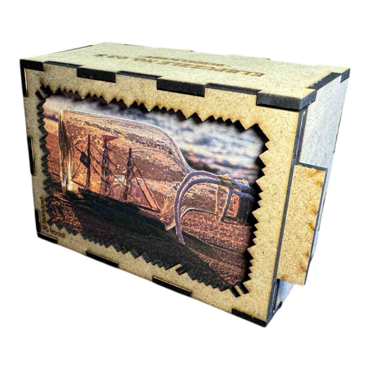 elbPUZZLE No. 03 - Buddelschiff - Fractale Edition Standard - 96 Teile