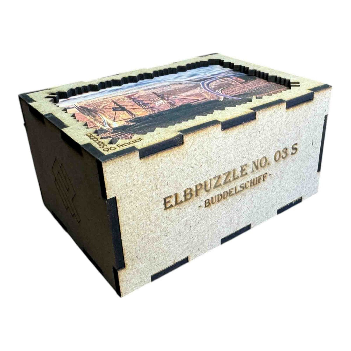 elbPUZZLE No. 03 - Buddelschiff - Fractale Edition Standard - 96 Teile