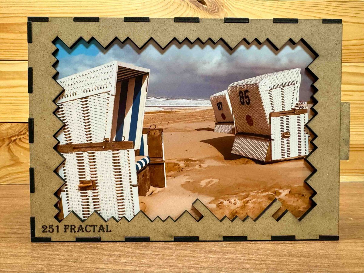 elbPUZZLE No. 29 - Strandkörbe - Fractale Edition 251 Teile L