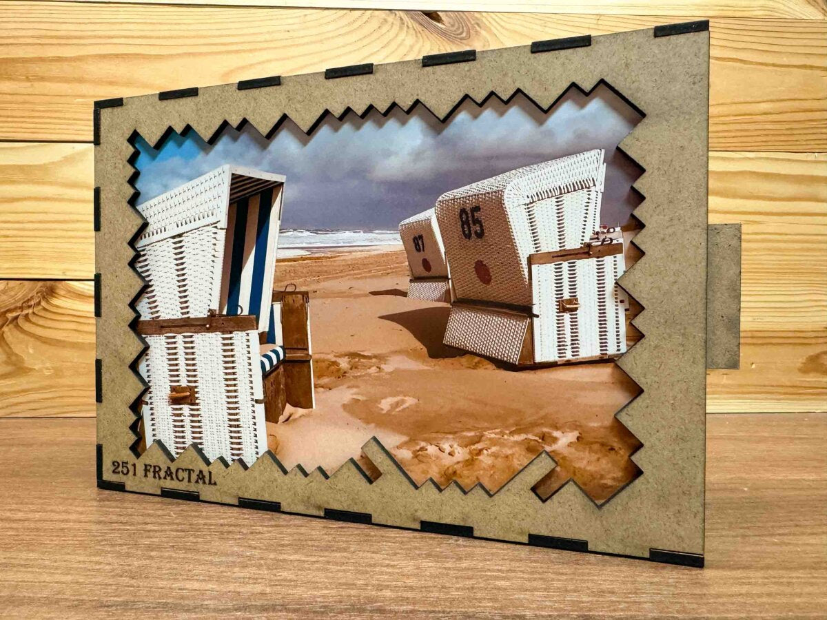 elbPUZZLE No. 29 - Strandkörbe - Fractale Edition 251 Teile L