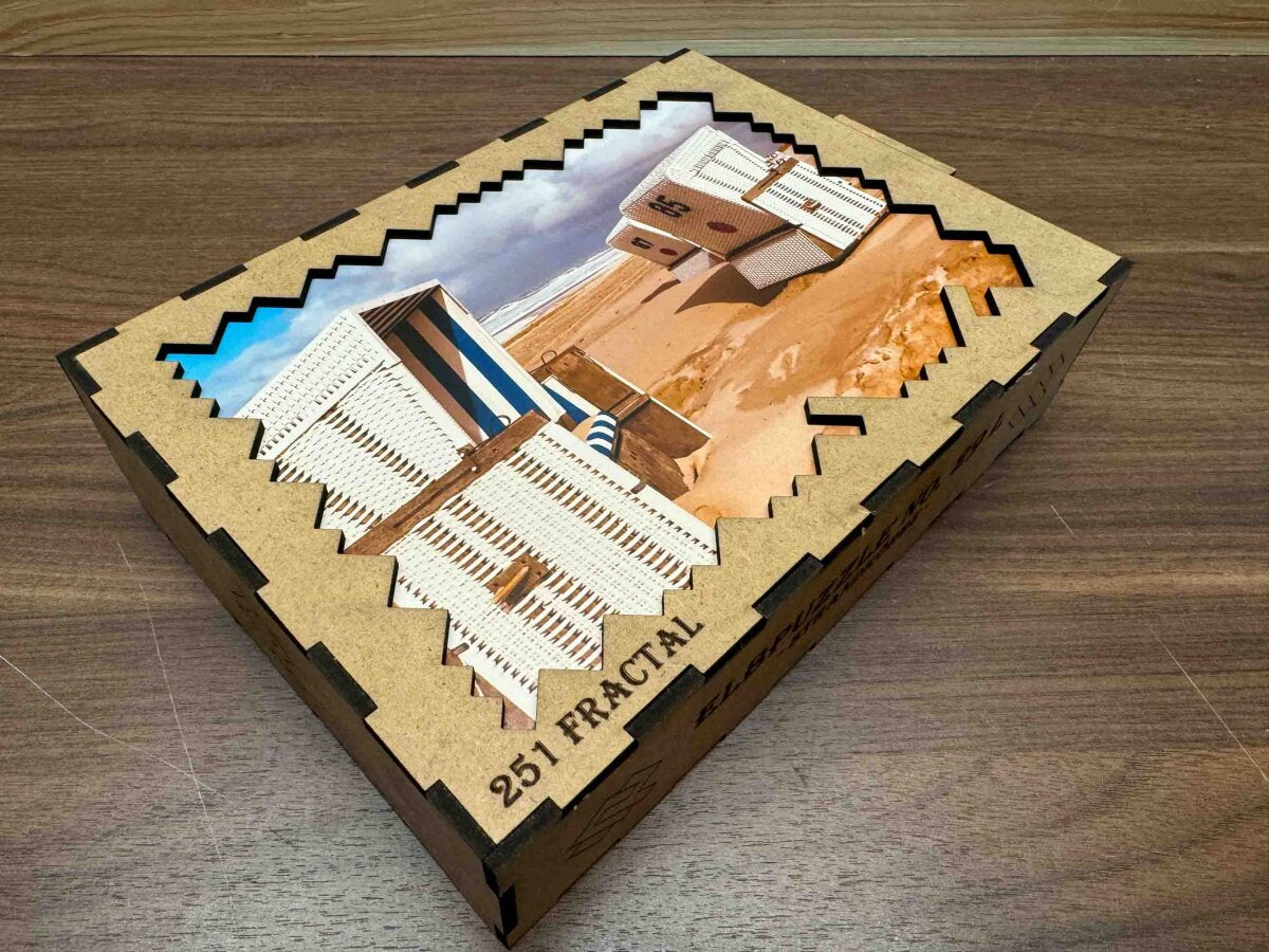 elbPUZZLE No. 29 - Strandkörbe - Fractale Edition 251 Teile L