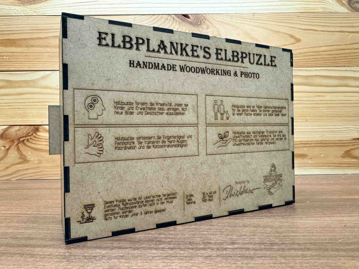 elbPUZZLE No. 29 - Strandkörbe - Fractale Edition 251 Teile L