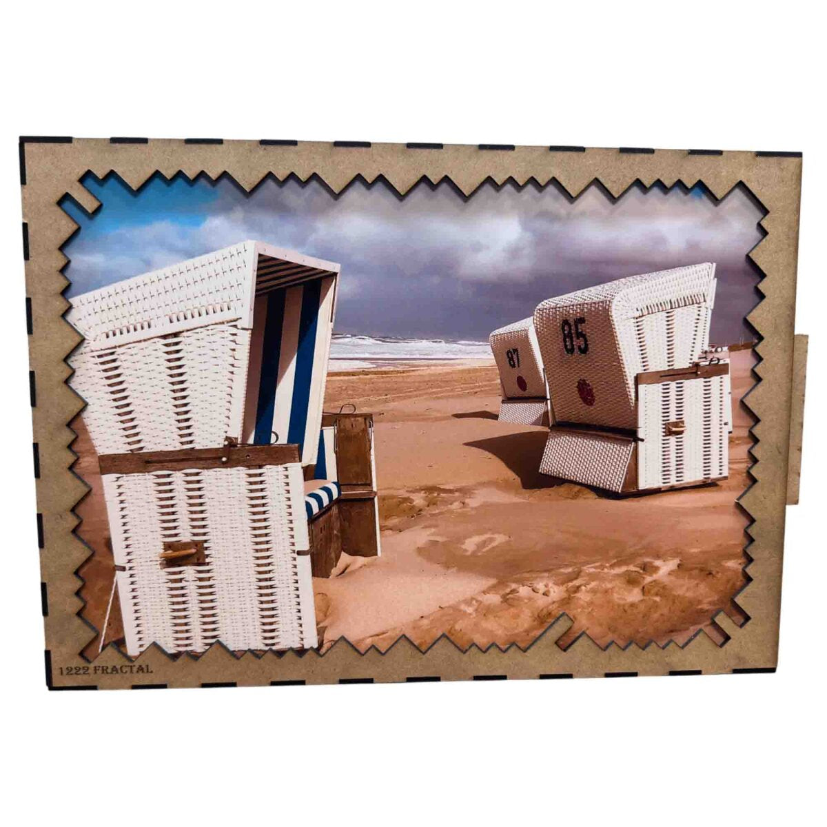 elbPUZZLE No. 29 - Strandkörbe - Fractale Edition 1222 Teile XXL