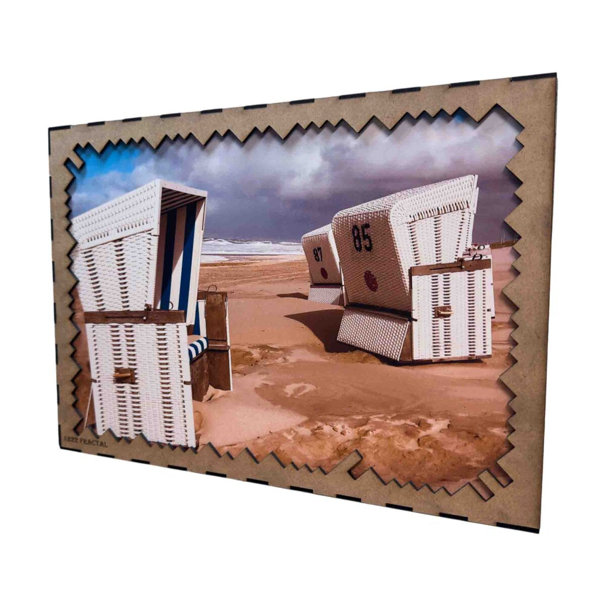 elbPUZZLE No. 29 - Strandkörbe - Fractale Edition 1222 Teile XXL