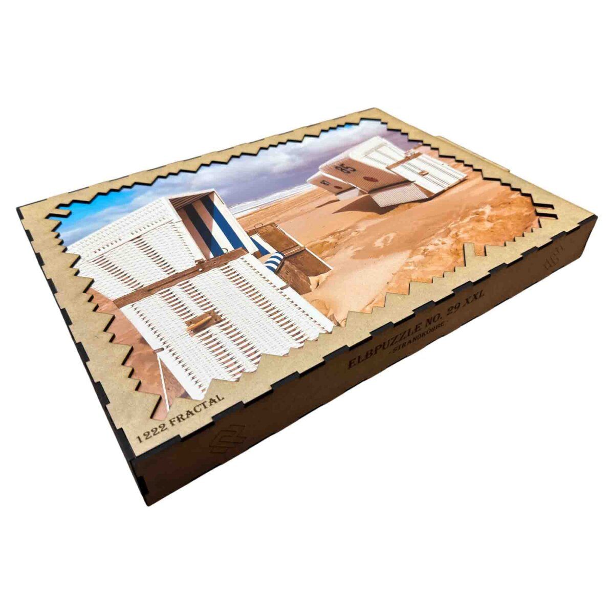 elbPUZZLE No. 29 - Strandkörbe - Fractale Edition 1222 Teile XXL