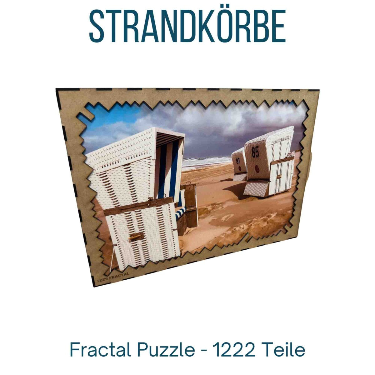 elbPUZZLE No. 29 - Strandkörbe - Fractale Edition 1222 Teile XXL