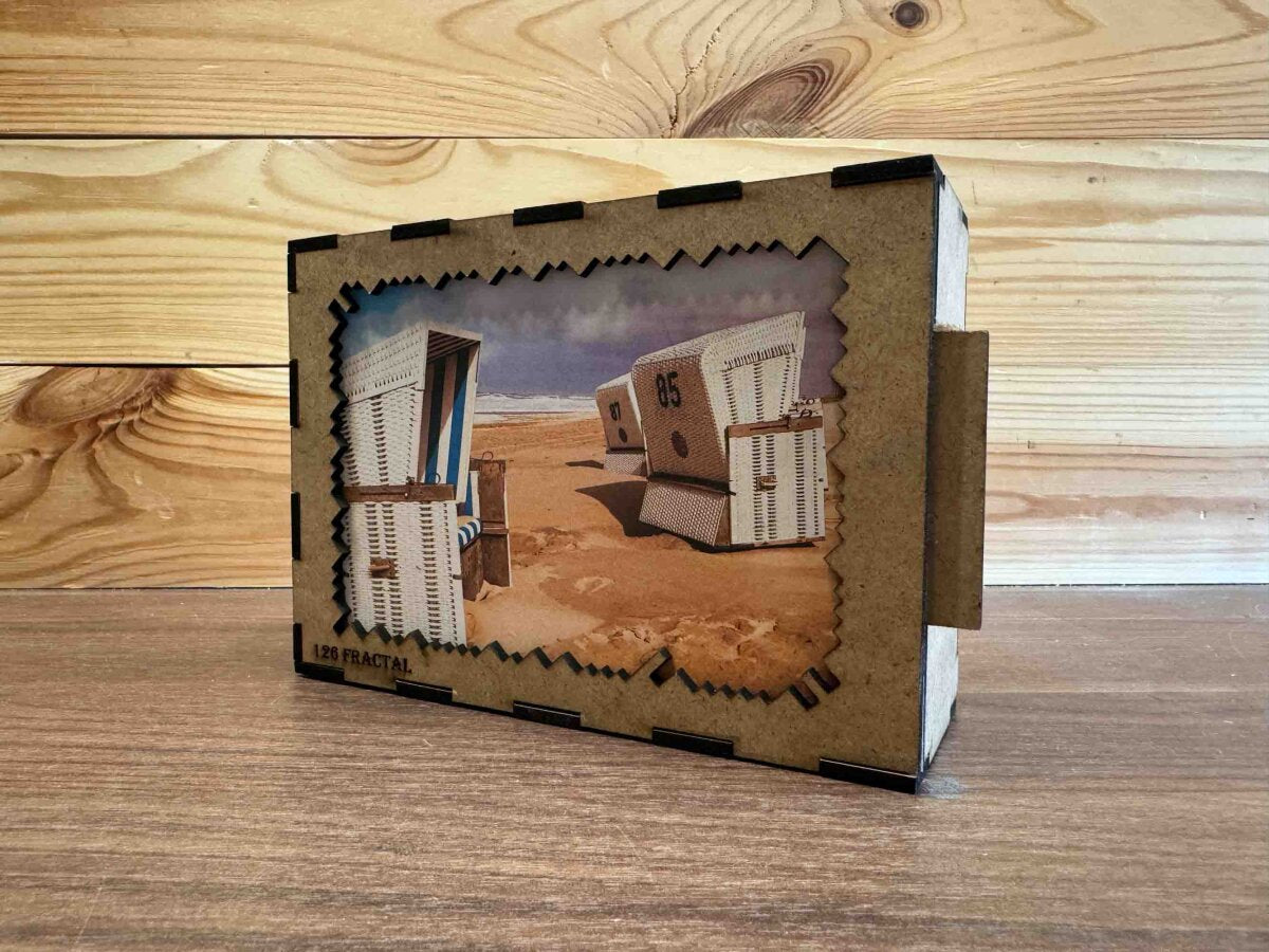 elbPUZZLE No. 29 - Strandkörbe - Fractale Edition 183 Teile M