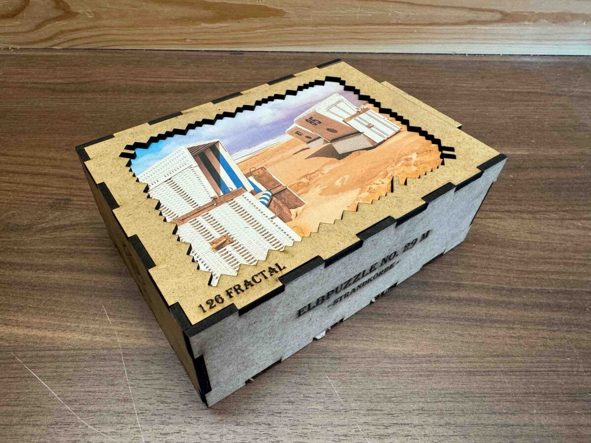 elbPUZZLE No. 29 - Strandkörbe - Fractale Edition 183 Teile M