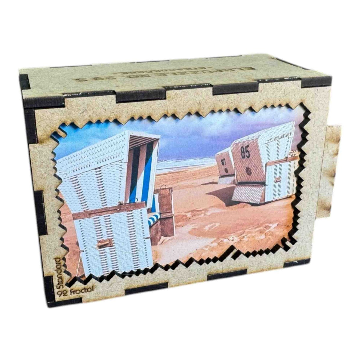 elbPUZZLE No. 29 - Strandkörbe - Fractale Edition Standard - 92 Teile