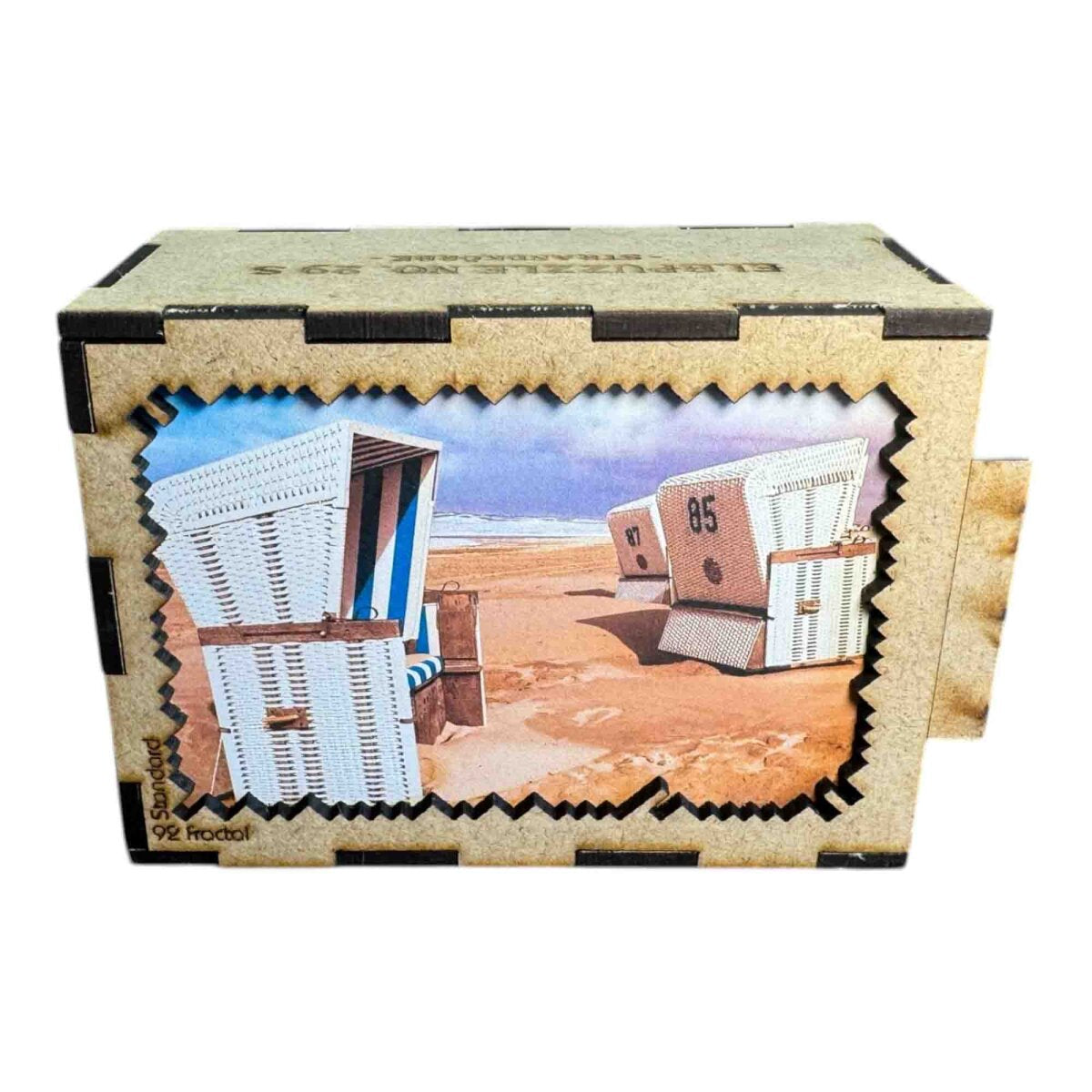 elbPUZZLE No. 29 - Strandkörbe - Fractale Edition Standard - 92 Teile