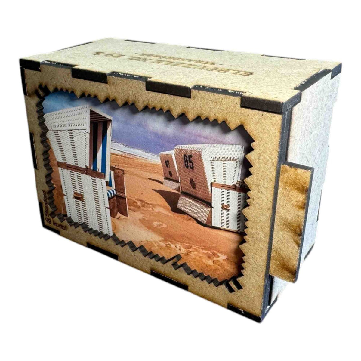 elbPUZZLE No. 29 - Strandkörbe - Fractale Edition Standard - 92 Teile
