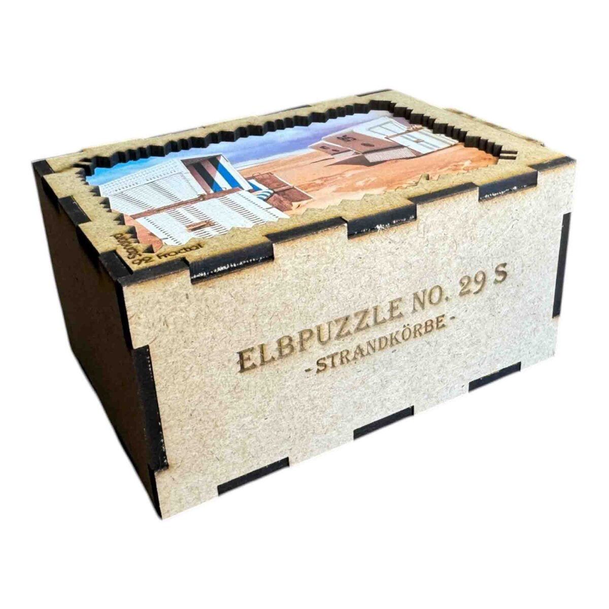 elbPUZZLE No. 29 - Strandkörbe - Fractale Edition Standard - 92 Teile