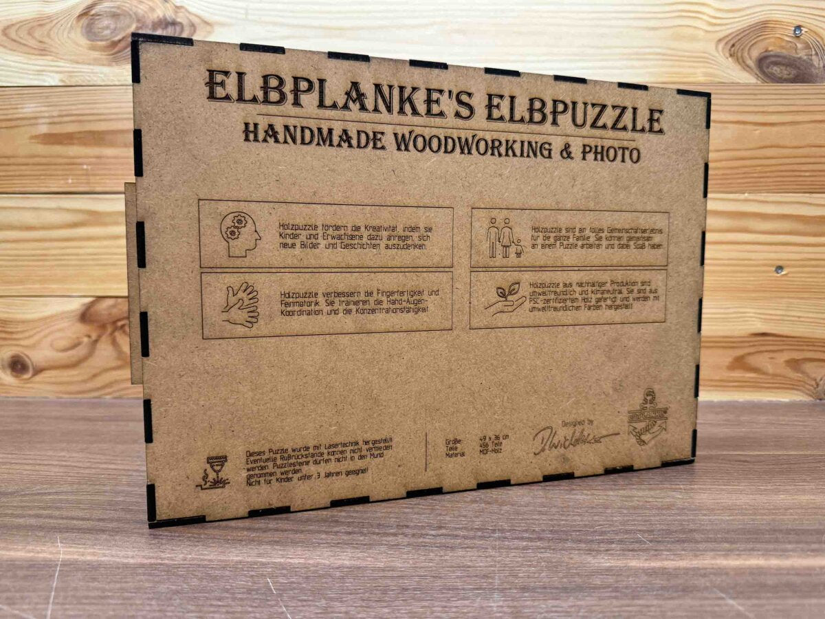 elbPUZZLE No. 30 - Tierwelten: Kühe - Fractale Edition / Standard / 36x49 cm / 461 Teile