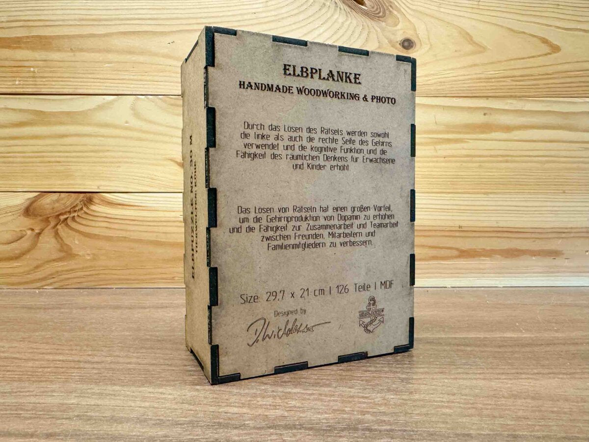 elbPUZZLE No. 30 - Tierwelten: Kühe - Fractale Edition / Standard / 21x30 cm / 183 Teile M