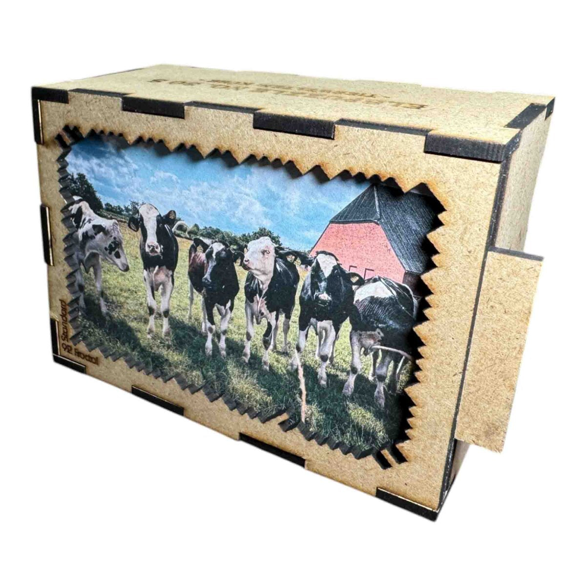elbPUZZLE No. 30 - Tierwelten: Kühe - Fractale Edition / Standard / 15x21 cm / 92 Teile