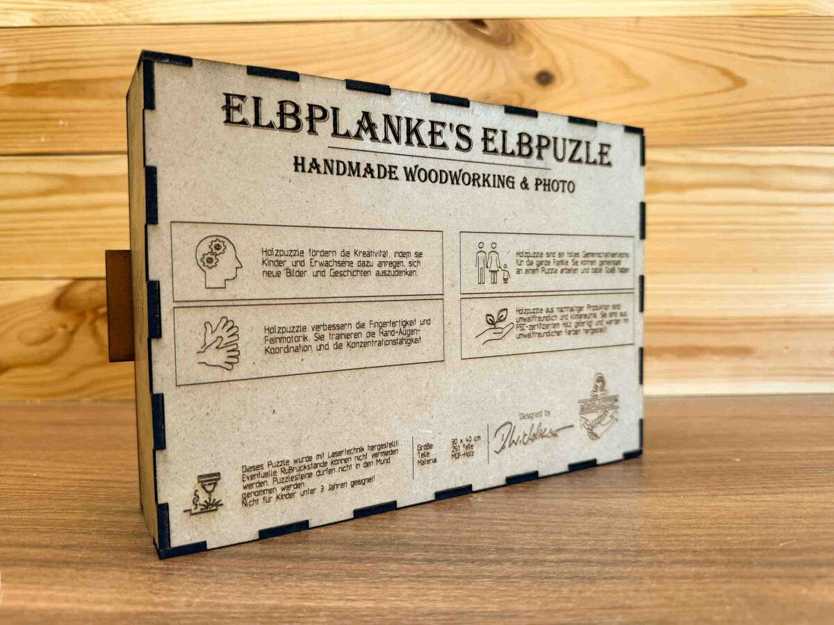 elbPUZZLE No. 30 - Tierwelten: Kühe - Fractale Edition / Standard / 28x40 cm / 333 Teile