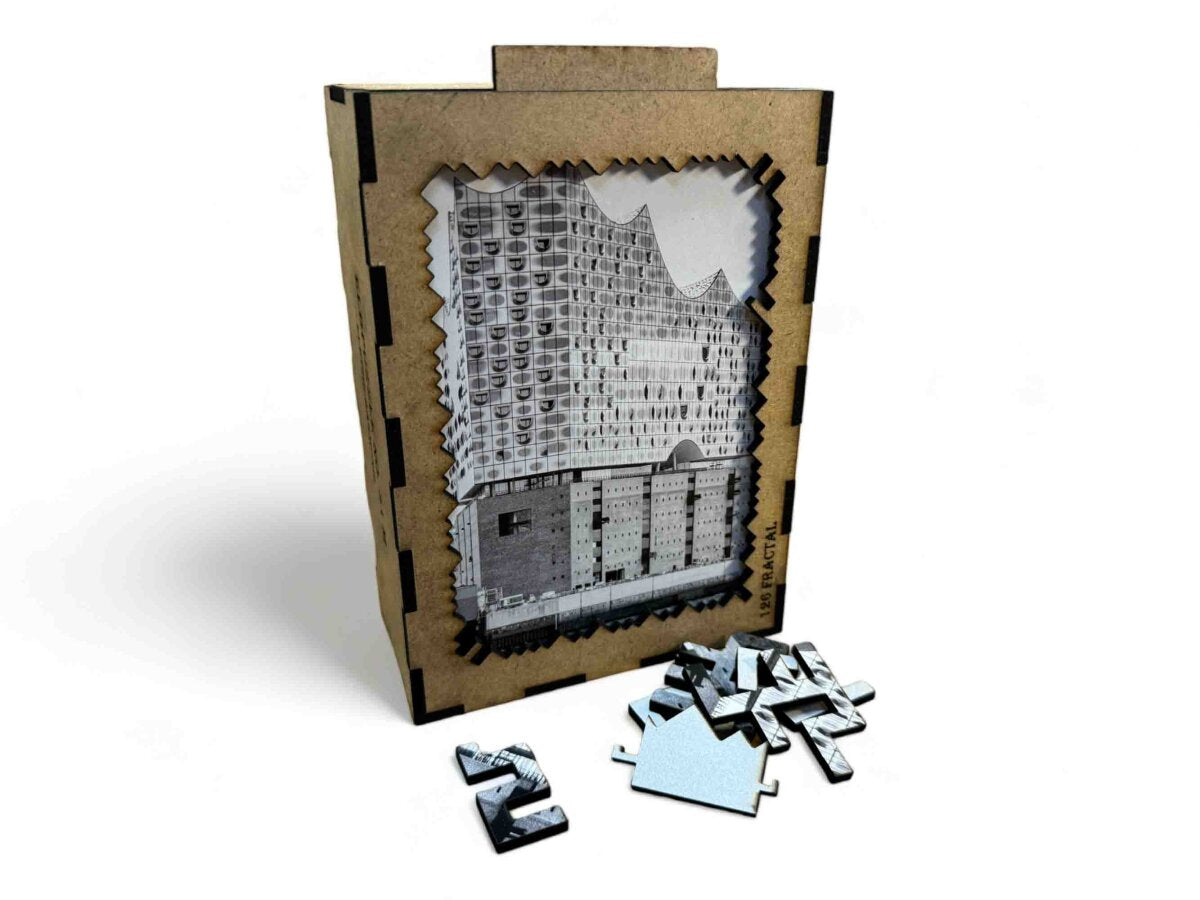 elbPUZZLE No. 31 - Hafensymphonie - Fractale Edition 183 Teile M