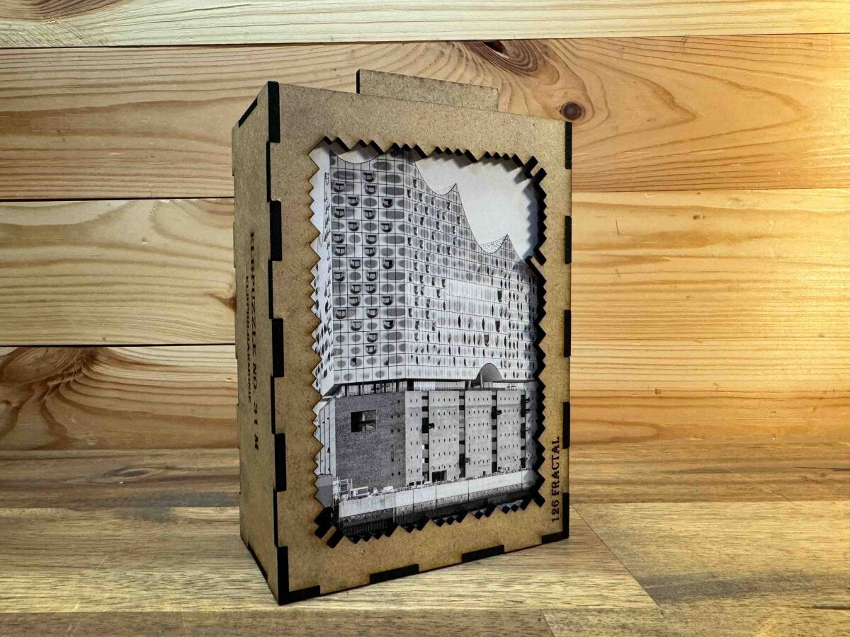 elbPUZZLE No. 31 - Hafensymphonie - Fractale Edition 183 Teile M
