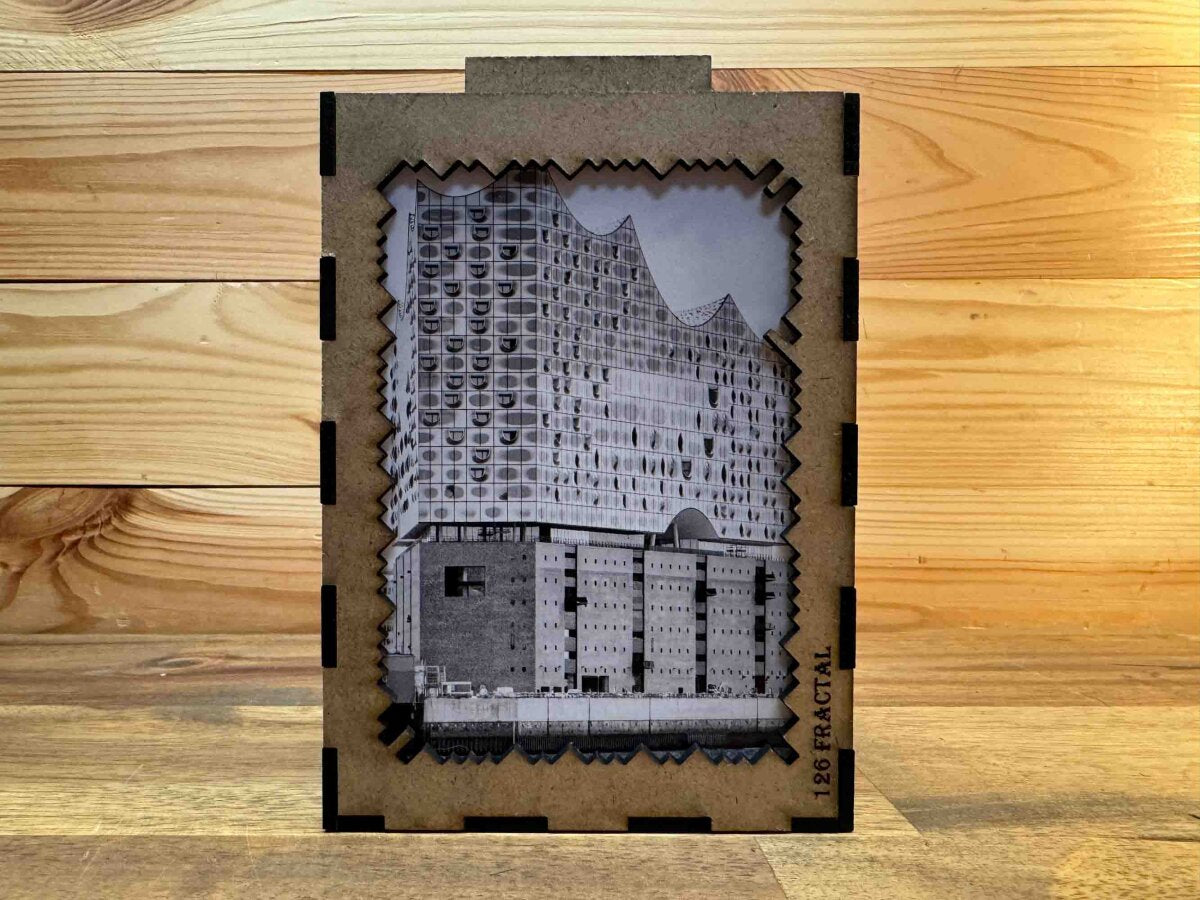 elbPUZZLE No. 31 - Hafensymphonie - Fractale Edition 183 Teile M