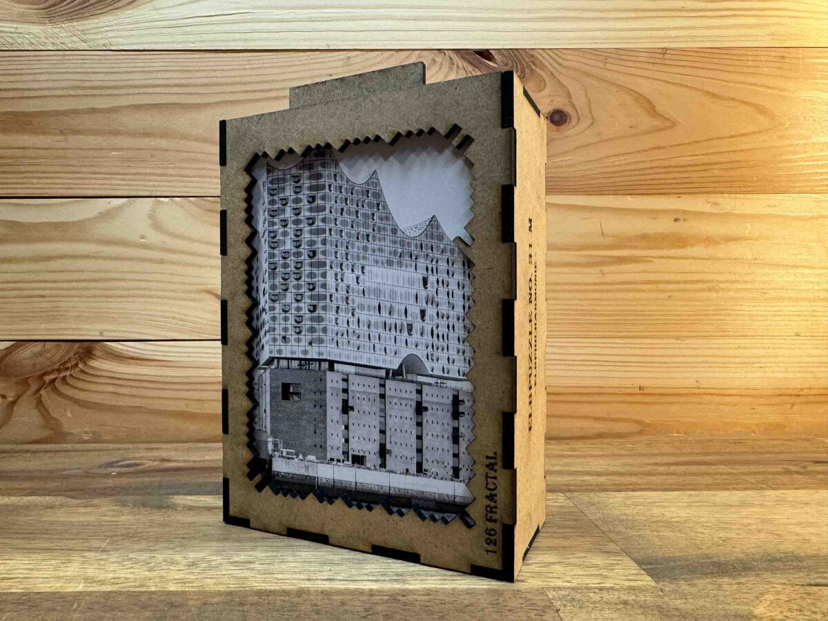 elbPUZZLE No. 31 - Hafensymphonie - Fractale Edition 183 Teile M
