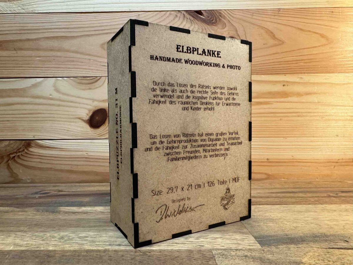 elbPUZZLE No. 31 - Hafensymphonie - Fractale Edition 183 Teile M