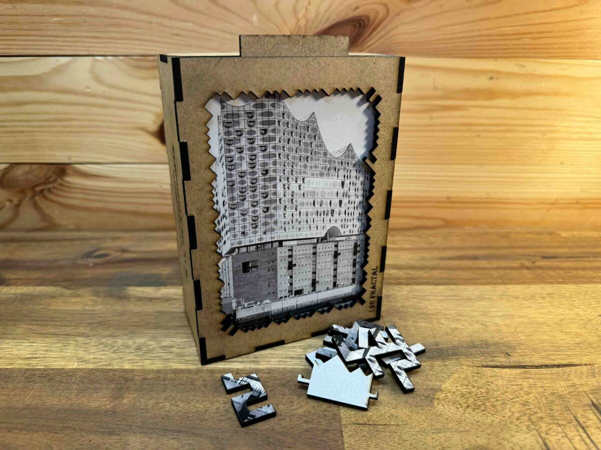 elbPUZZLE No. 31 - Hafensymphonie - Fractale Edition 183 Teile M