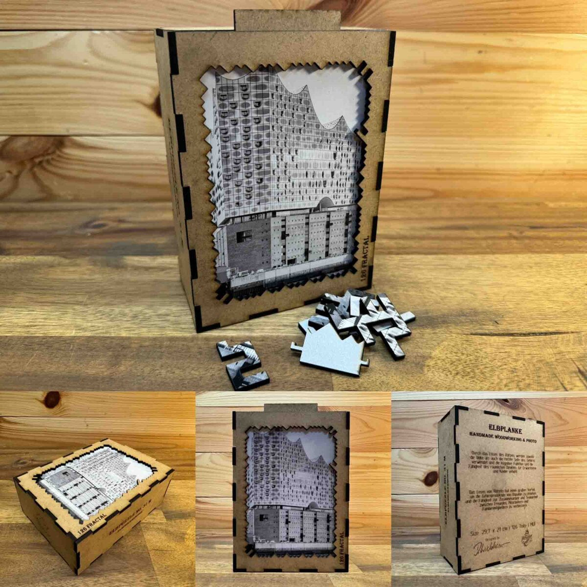 elbPUZZLE No. 31 - Hafensymphonie - Fractale Edition 183 Teile M