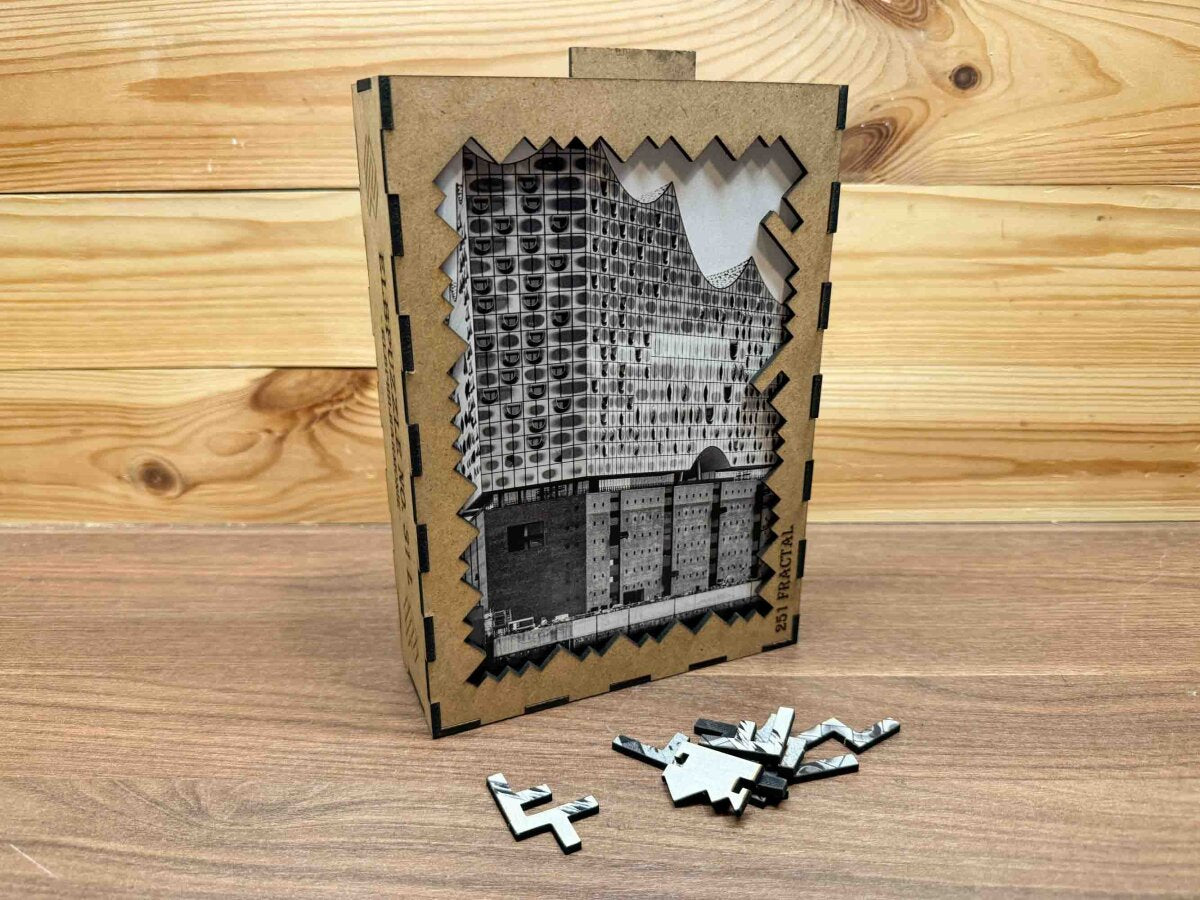 elbPUZZLE No. 31 - Hafensymphonie - Fractale Edition 289 Teile L