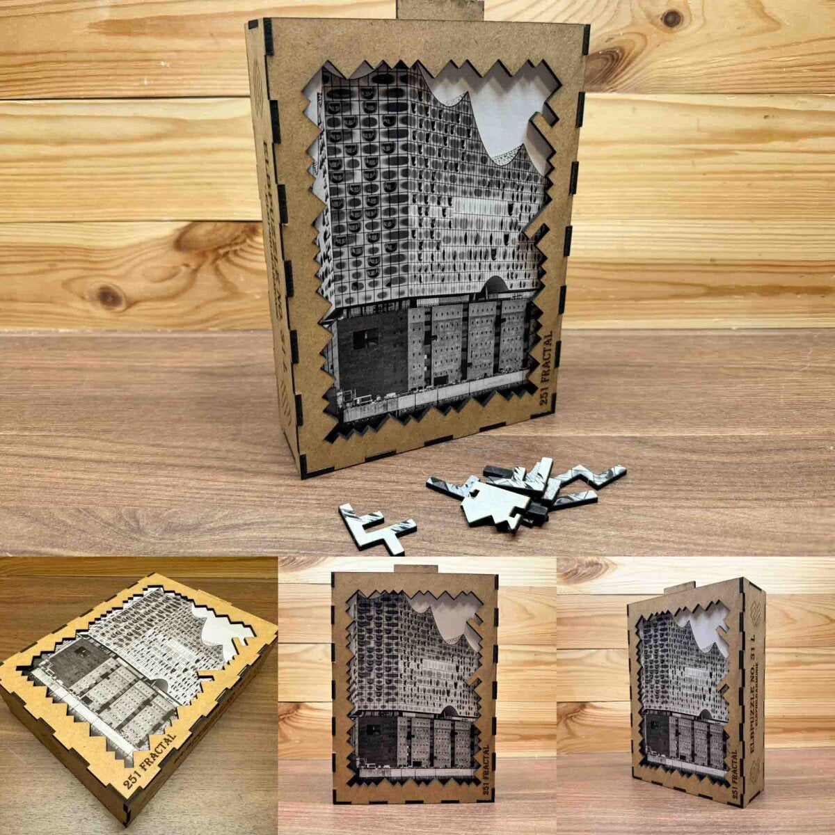 elbPUZZLE No. 31 - Hafensymphonie - Fractale Edition 289 Teile L