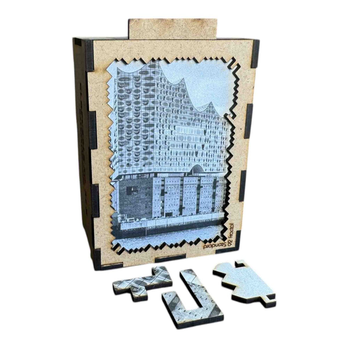 elbPUZZLE No. 31 - Hafensymphonie - Fractale Edition Standard - 92 Teile