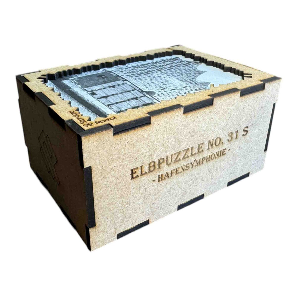 elbPUZZLE No. 31 - Hafensymphonie - Fractale Edition Standard - 92 Teile