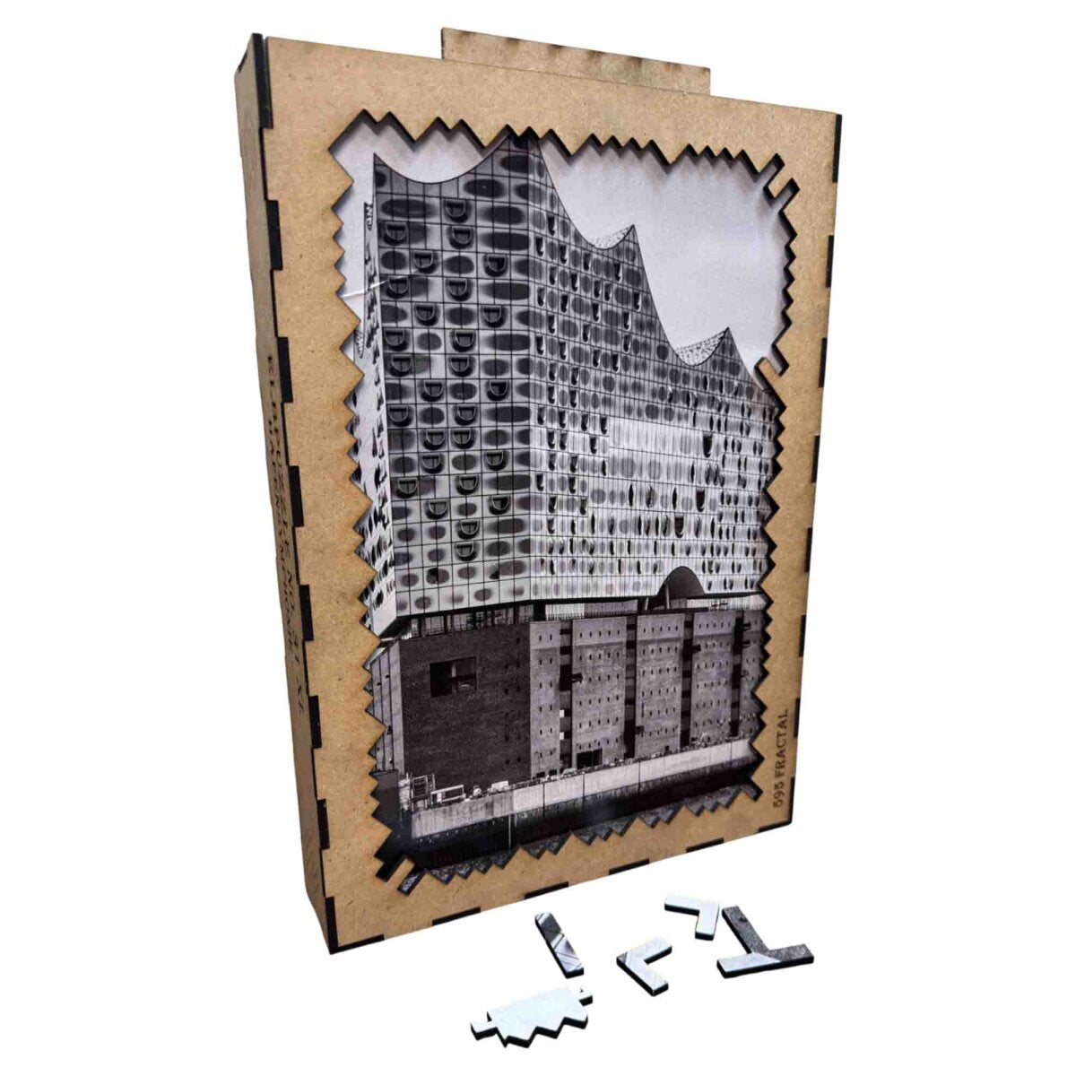 elbPUZZLE No. 31 - Hafensymphonie - Fractale Edition 595 Teile XL