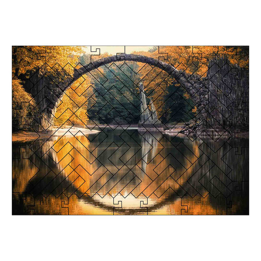 elbPUZZLE No. 32 - Rakotzbrücke - Fractale Edition