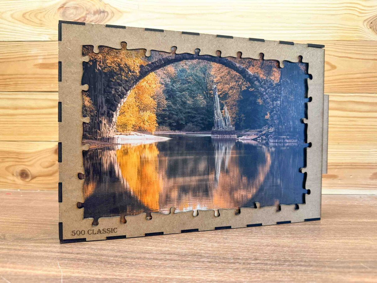 elbPUZZLE No. 32 - Rakotzbrücke - Classic 500 Teile XL