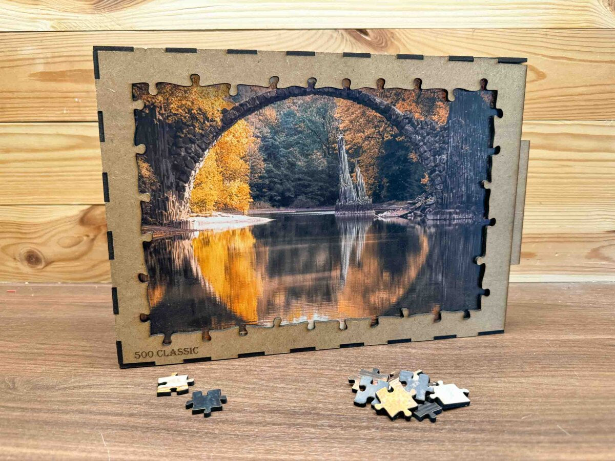 elbPUZZLE No. 32 - Rakotzbrücke - Classic 500 Teile XL