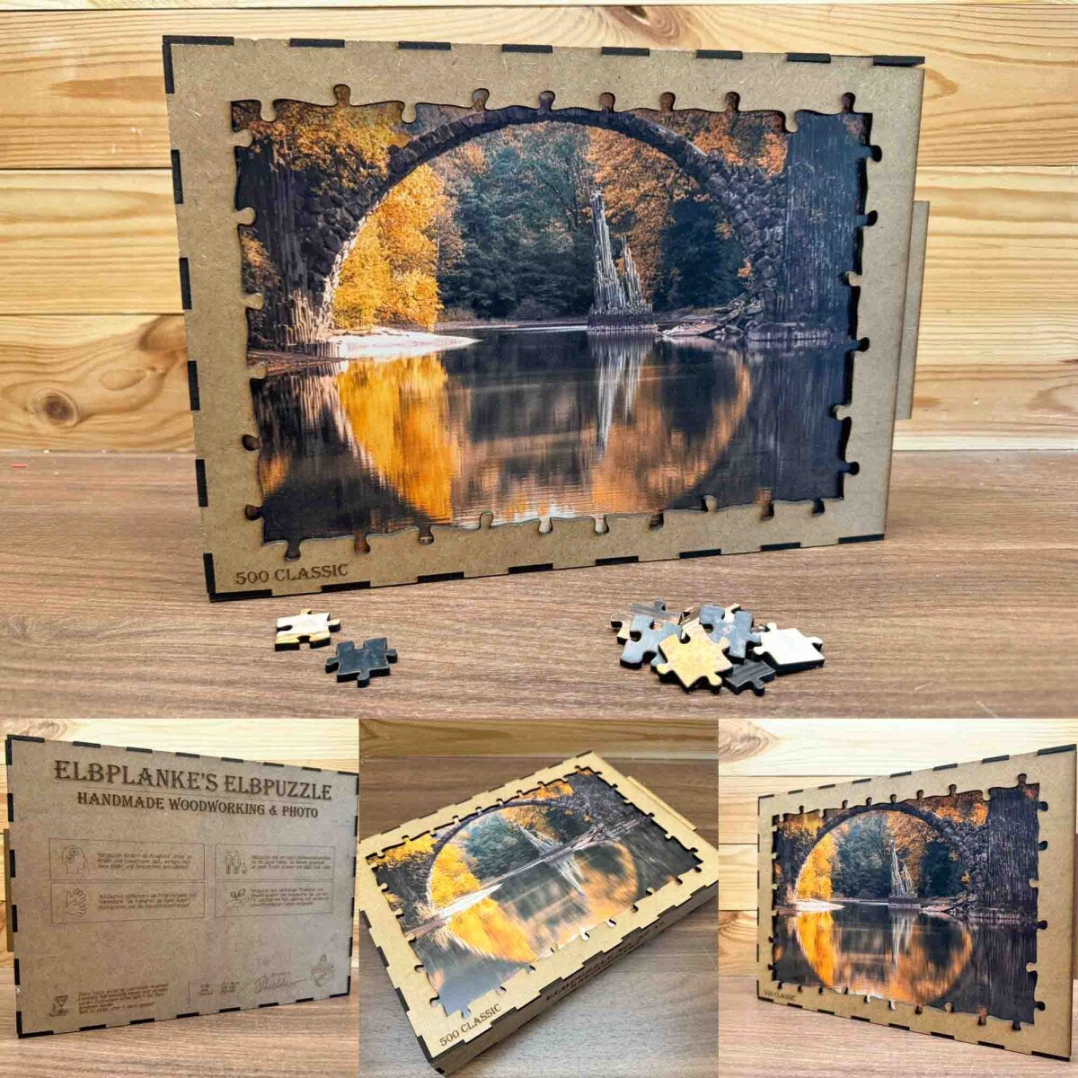 elbPUZZLE No. 32 - Rakotzbrücke - Classic 500 Teile XL