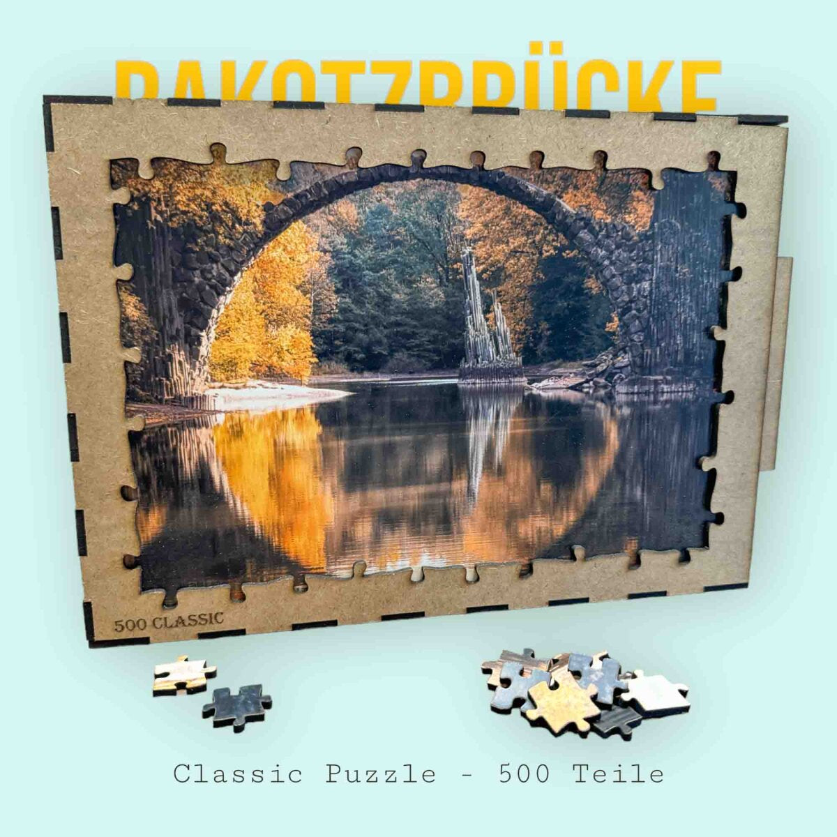 elbPUZZLE No. 32 - Rakotzbrücke - Classic 500 Teile XL