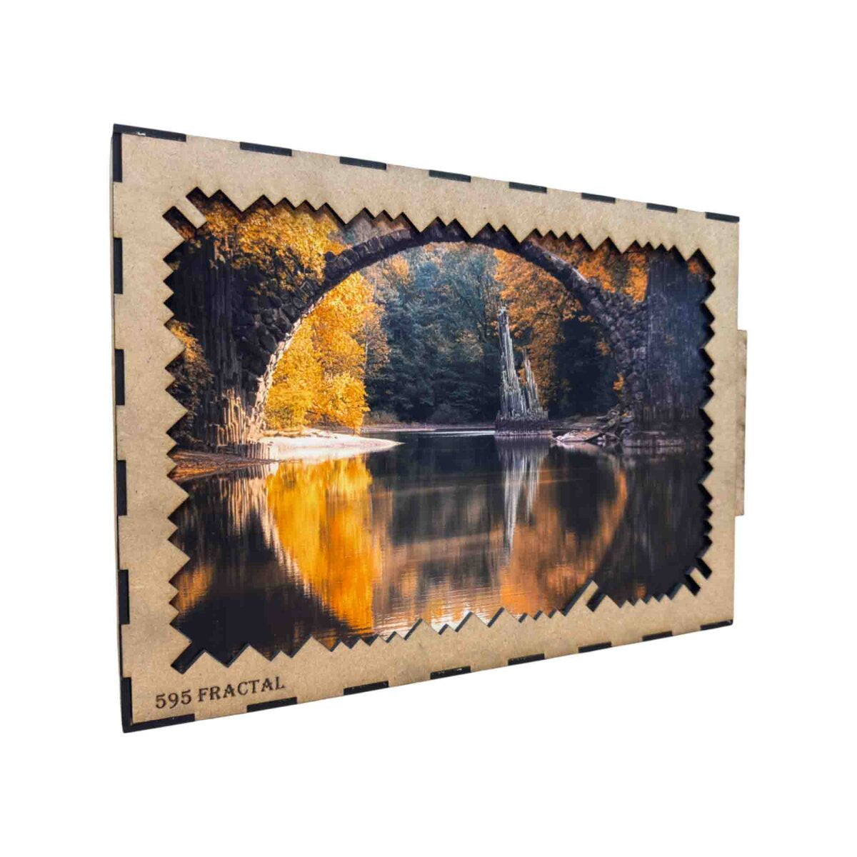 elbPUZZLE No. 32 - Rakotzbrücke - Fractale Edition 595 Teile XL