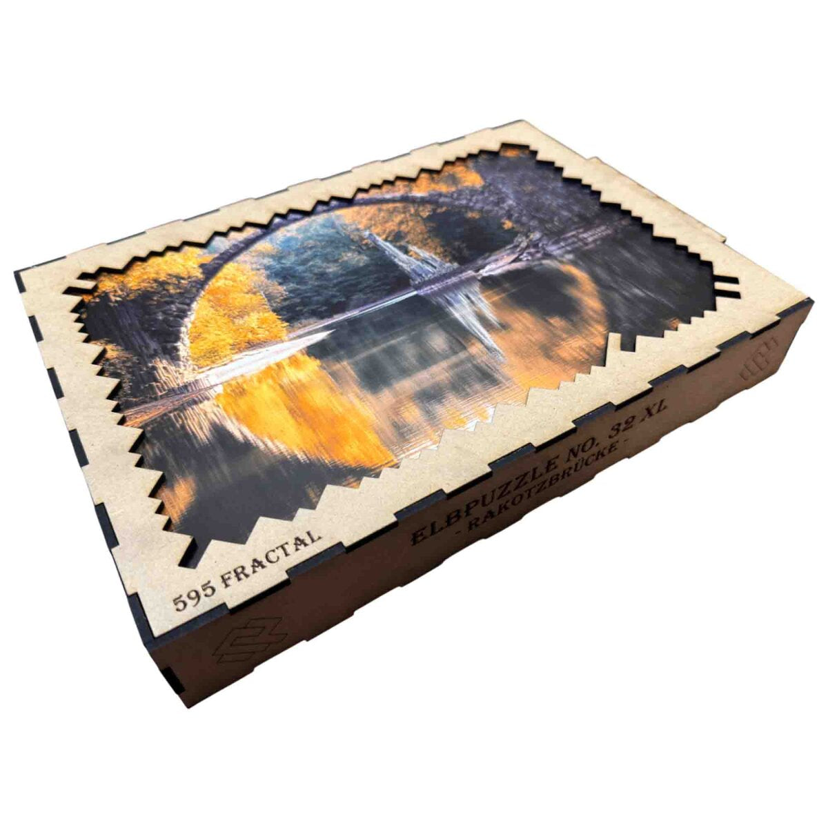 elbPUZZLE No. 32 - Rakotzbrücke - Fractale Edition 595 Teile XL