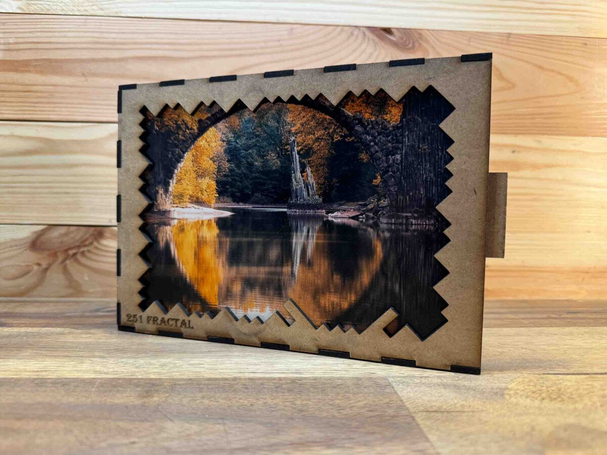 elbPUZZLE No. 32 - Rakotzbrücke - Fractale Edition L / Standard / 28x40 cm / 333 Teile