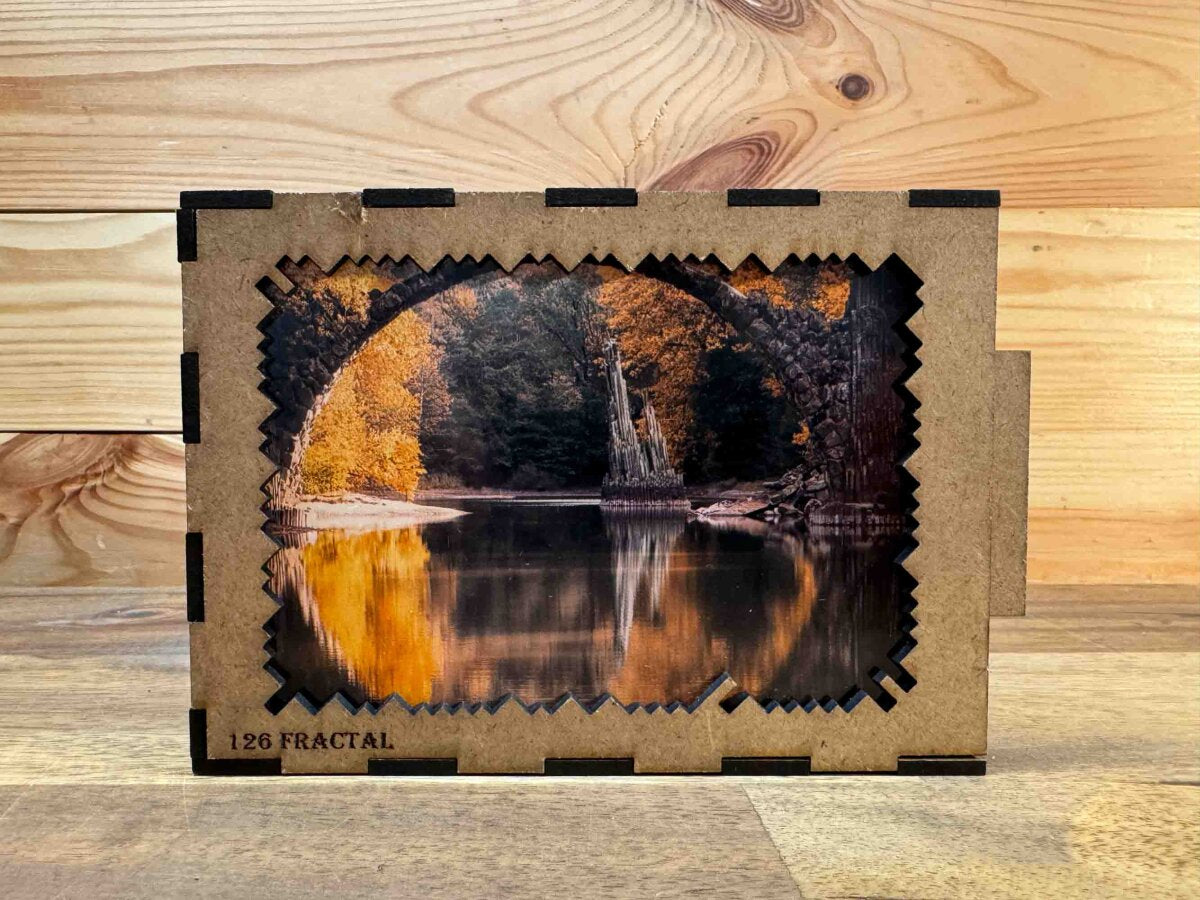 elbPUZZLE No. 32 - Rakotzbrücke - Fractale Edition 183 Teile M