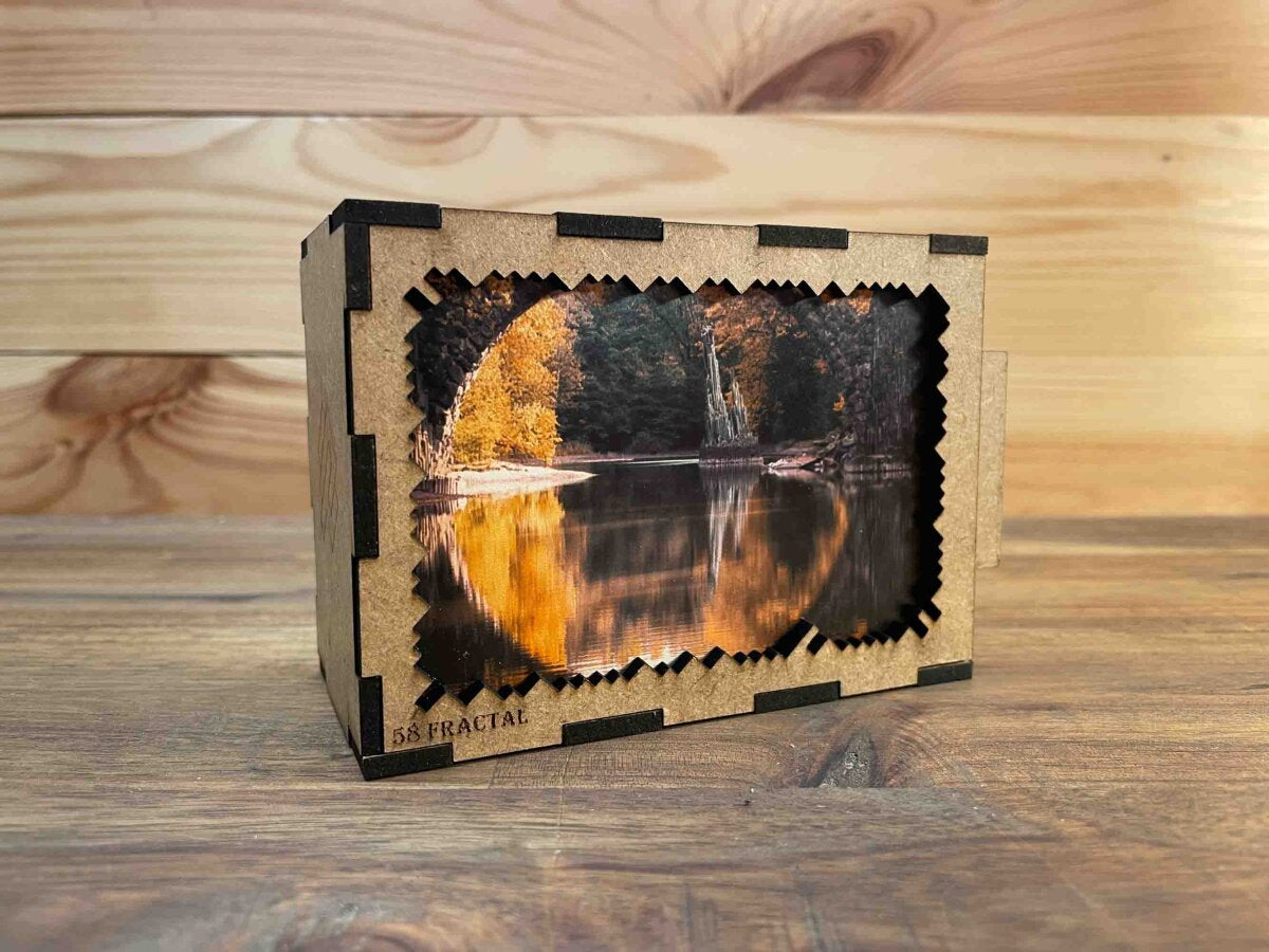 elbPUZZLE No. 32 - Rakotzbrücke - Fractale Edition Standard - 92 Teile