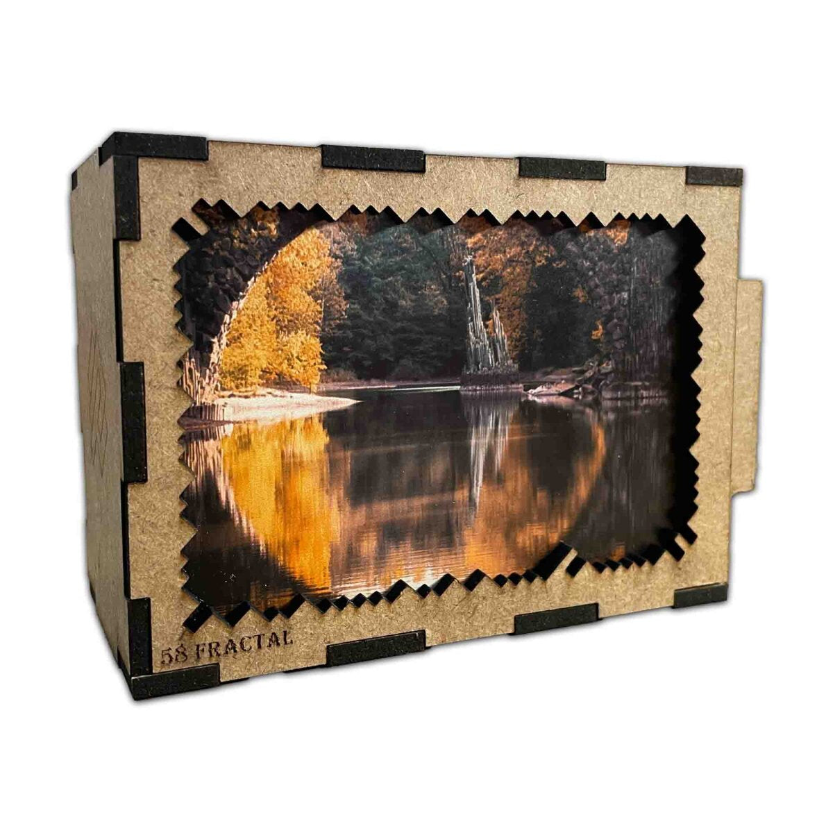 elbPUZZLE No. 32 - Rakotzbrücke - Fractale Edition Standard - 92 Teile